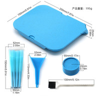 Usine Portable nouveau 5 en 1 biodégradable en plastique tabac plateau à rouler 50mm broyeur d'herbes Kit de plateau à fumer avec couvercle Logo personnalisé