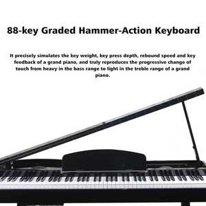Beisite Piano numérique 88 touches, instruments à clavier, clavier de piano, piano numérique 88 touches, piano professionnel - Product Image 2