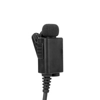 Mikrofon Peredam Kebisingan Radio Dua Arah dan Earbud Jack Audio 2.5mm Berkabel Keamanan Over-the-Head untuk Walkie Talkie