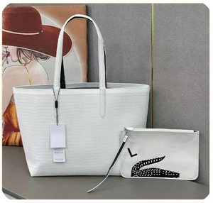 Demandez le catalogue : Sac fourre-tout léger et polyvalent pour femme, motif crocodile rétro, grande capacité, sac Lacoste. - Product Image 2