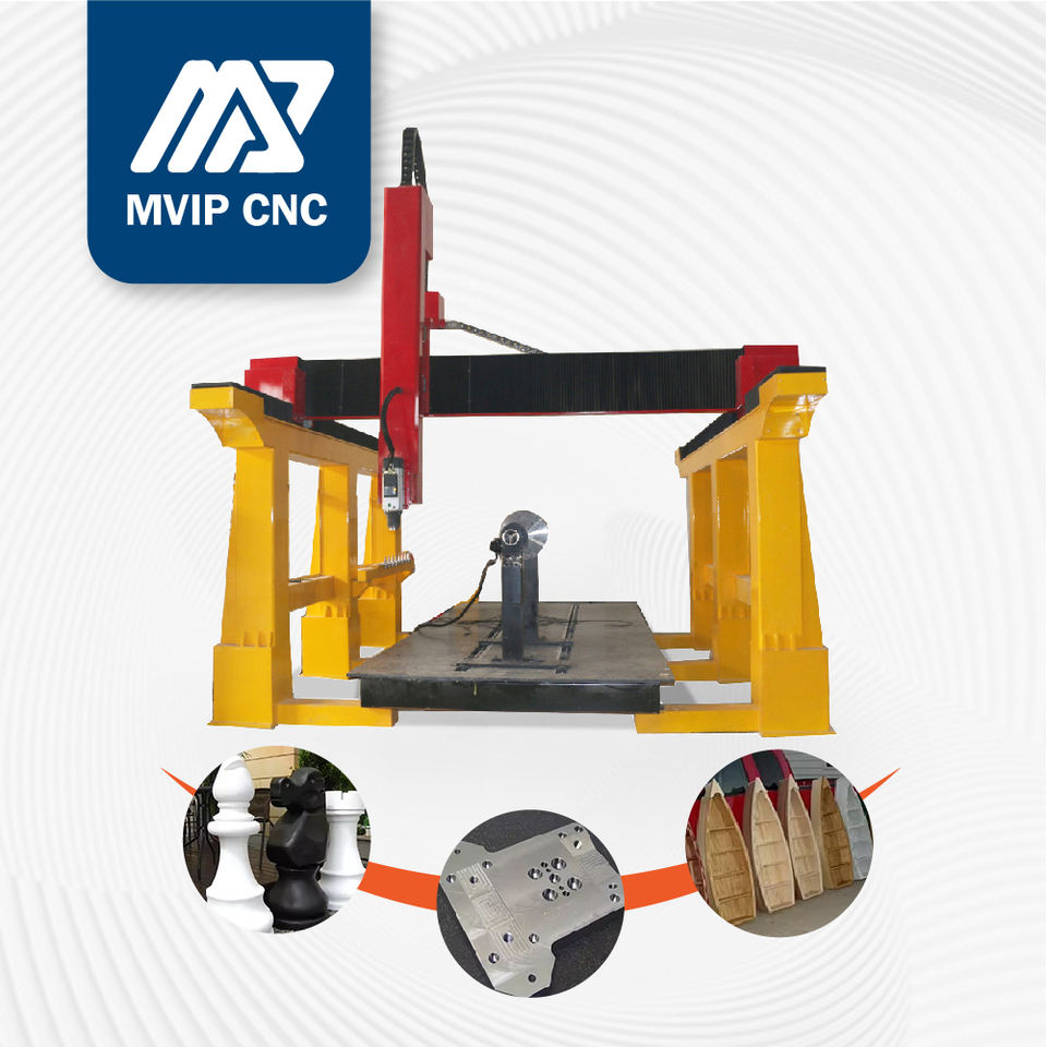 4 5 Axis Rotary CNC Machine Mach3/Siemens/Syntec Spindle Chuck Cylinder ...