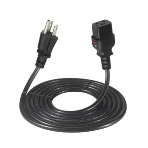 New Arrival Nema Extension Us Cord Locking Iec 60320 C19 To 3Pin Ac Power Cable For Servers And Pdu