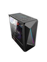 Boîtier micro tour OEM ATX RGB pour PC de jeu avec boîtier audio HD et CPU pour ordinateur de bureau