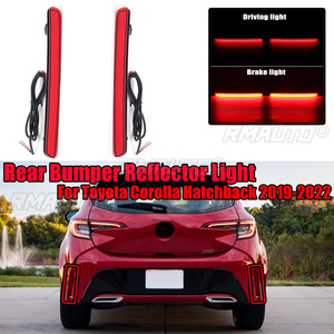 สำหรับโตโยต้า โคโรลล่า แฮทช์แบ็ก 2019-2022 LED ไฟสะท้อนแสงกันชนด้านหลังไฟท้ายไฟเบรคเลนส์สีแดงอุปกรณ์เสริมในรถยนต์ - Product Image 1