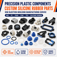 Componentes de Plástico Moldeados por Inyección de Alta Precisión y Piezas de Silicona Personalizadas, Servicio de Fabricación OEM
