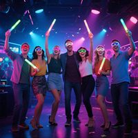 Accessoires lumineux pour adultes, cosplay, Halloween, fournitures de fête néon qui brillent dans le noir, lunettes de soleil à LED colorées en plastique
