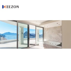Puerta Corredera Plegable de Vidrio con Aislamiento Térmico de Doble Acristalamiento de Aleación de Aluminio DEEZON para Patio Exterior de Villa - Product Image 3