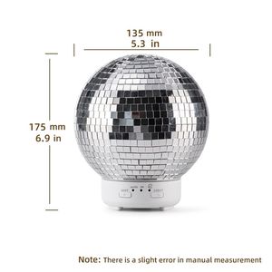 Bạc Độc Đáo 3D Kính Xoay Laser Hương Liệu Tinh Dầu Hương Thơm Độ Ẩm Hương Thơm Phòng Disco Bóng Khuếch Tán Với Ánh Sáng - Product Image 3