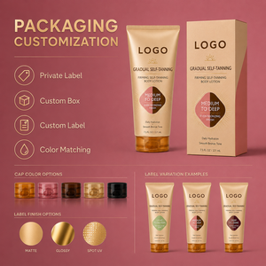 Loción Corporal Autobronceadora <span class=keywords><strong>Gradual</strong></span> de Etiqueta Privada, Tono Bronceado Natural sin Exposición al Sol, Reafirmante, Color Trigo - Product Image 5