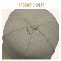 Gorra Heycap Fabricada en China, Unisex, de Lana y Acrílico, Hecha a Mano, con Logotipo Bordado Personalizado, Negra, Orgánica, con Cierre a Presión y Parte Superior Plana, con Estampado