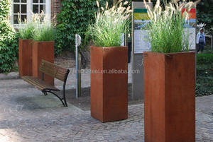 Rustic Corten Steel Plant Containers Different Shape Flower Pots Corten Steel <b>Planter</b> Weather Resistant Flower <b>Boxes</b> - Product Image 3