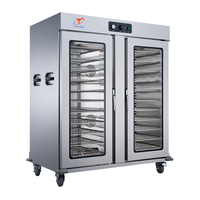 Chariot chauffe-plats mobile Truelen électrique, double couche or et argent, en acier inoxydable, économe en énergie 2.6KW, pour cuisine commerciale