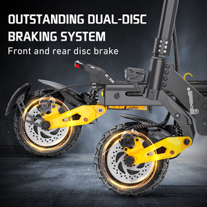 Ienyrid Adult Two-wheel E Scooter Dual Motor Off Road Fat Tire <b>Foldable</b> Skateboard Smart Control Kick Ie-es1 E-scoote - Product Image 2