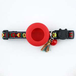 Precios con descuento al por mayor <span class=keywords><strong>Pet</strong></span> Ubicación específica rastreador protección Bordado Flor Collar para mascotas - Product Image 3