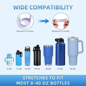 Nouvelle Corde Créative en Silicone pour Bouteille d'Eau, Sangle Portable à Motif Dessin Animé pour Bouteille d'Eau - Product Image 4