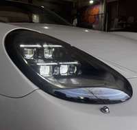 Faros Delanteros LED Matrix para Porsche 987 Cayman Boxster 2009-2012, Luces de Circulación Diurna, Luz Alta y Baja, Señal de Giro Dinámica Secuencial, Conexión Plug and Play