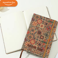 Carnet à couverture rigide en liège recyclé, reliure cousue, logo personnalisé, impression vintage, journal durable de haute qualité, coffret cadeau