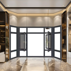 Phong cách hiện đại ngang cách âm kính cường lực cửa sổ Hợp kim nhôm cho sử dụng ngoài trời trong nhà - Product Image 3