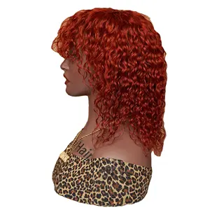 Longuan hot selling list 350 color short BobWater Brazilian Human Hair wig Machine Made raw vietnamese hair wigs for black women