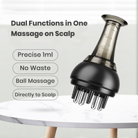 2025 tendance 4ml rouleau boule distributeur de cheveux applicateur d'huile cuir chevelu Massage peigne huile essentielle Massage peigne