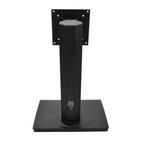 Support de moniteur de bureau pliable WOSHUO POSD-19 en plastique ABS/métal/moulage sous pression, support de base réglable, support de fixation noir 1,8-7 kg