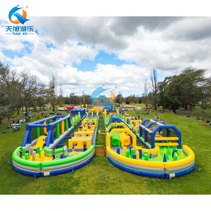 Grand jeu compétitif <span class=keywords><strong>de</strong></span> course d'obstacles gonflable commercial en PVC 5K pour adultes; <span class=keywords><strong>Château</strong></span> gonflable pour parc d'attractions - Product Image 3
