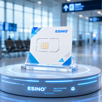 Carte SIM IoT mondiale ESINO, couverture dans 156 pays, forfait de données mensuelles de 30 Mo, connectivité d'entreprise stable et sécurisée