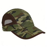 Gorra de Béisbol Deportiva de 5 Paneles con Logotipo Personalizado, Secado Rápido, Malla Transpirable, Impermeable, Ajustable, Unisex, para Uso en Exteriores, 100% Poliéster