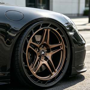 Jantes Bku personnalisées forgées 5x130 pour <span class=keywords><strong>Porsche</strong></span> 911 992 991 997 GT2 GT3 RS <span class=keywords><strong>Taycan</strong></span> 718 GT4 19 20 21 pouces, jantes en alliage bronze concaves - Product Image 3