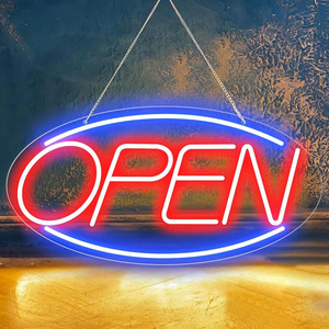 LED neon OPEN shop <b>sign</b> commercial bar hotel luminous hanging indicator decorative ambient light luminous letters 5V customized - Product Image 1