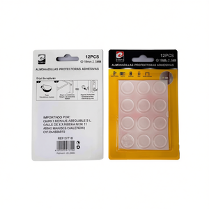 Coussinets de protection en PVC Erpsl, 19mm x 2.5mm, 12 pièces, coussin adhésif pour pieds de meubles - Product Image 2