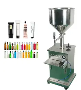 Semi-automatic ice cream, water, honey, juice, sauce, soft drink, ketchup, soda, ink, lipstick, tube oral liquid filling machine