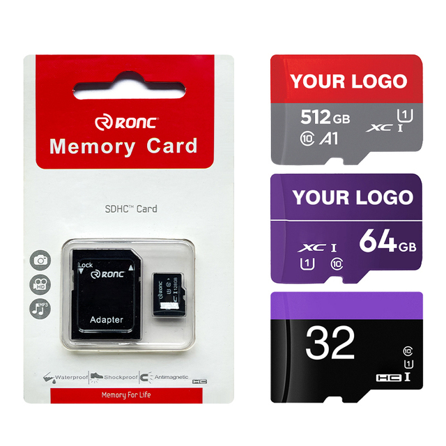 Plastic Memory Card High-Speed V90 U3 A2 Compatible Smartphone Tablet PC Camera DVR 32GB 64GB 16GB 8GB 4GB 2GB 1GB