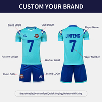 Ensemble complet de football pour jeunes et adultes de haute qualité, original d'usine, kit d'entraînement de football personnalisé pour l'été
