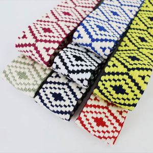 38mm Polyester Jacquard Ribbon Webbing Polyester Cotton Webbing <b>Strap</b> Tape Thick Two Tone Colors for <b>Backpack</b> Belts - Product Image 2