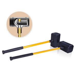 Manico in ferro bianco martello a colpo morto manico in tubo d'acciaio martello a slitta in gomma - Product Image 4