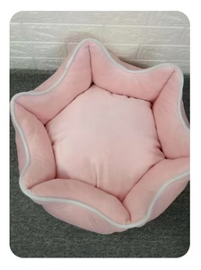 Luxuriöses, umweltfreundliches, rundes, nestförmiges, solides Plüsch-Haustierbett aus Baumwolle, weich, warm, bequem, mit Heizfunktion für Katzen - Product Image 2