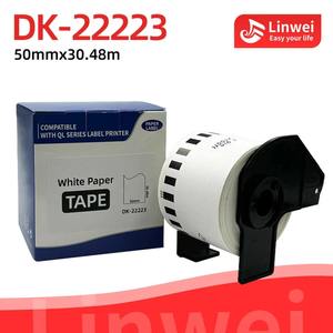 Ruban d'étiquettes en papier continu DK-22223 compatible Brother 50mm x 30.48m avec cartouche + emballage <span class=keywords><strong>Pape</strong></span> Box - Product Image 1