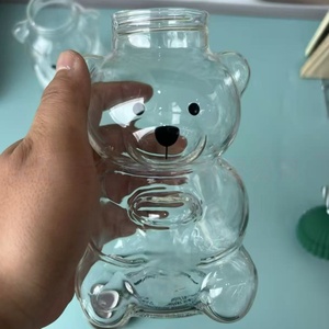 Vente en gros de tasses à café en verre borosilicate en forme d'ours, très populaires pour la maison et les cafés - Product Image 3