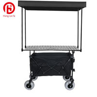 Tente Pare-Soleil Mobile Personnalisable OEM Plateforme Portable Chariot Pliant de Camping Chariot de Transport pour Stand Alimentaire et Outils