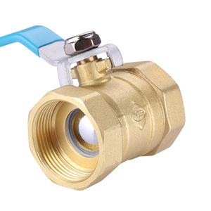 Copper Ball Valve 1 In Double Internal Thread Manual Water Gas Oil Control Fixed Type - Product Image 1