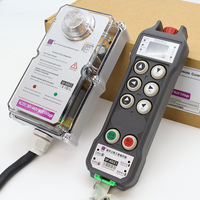 Control Remoto Inalámbrico para Grúa de Una Sola Velocidad con 6 Botones y Resistencia al Agua IP67, Batería de Litio Recargable de 2* 5000 mAh