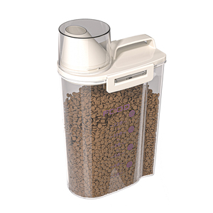Distributeur de riz et de denrées sèches en PP sans BPA avec <span class=keywords><strong>bec</strong></span> verseur, tasse doseuse et compartiment hermétique pour l'organisation du garde-manger - Product Image 3