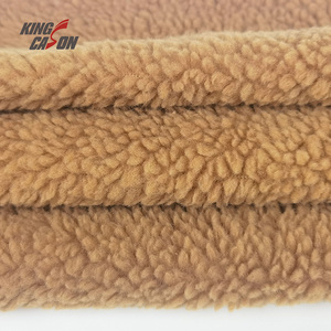 Fabricant Kingcason Vente en gros Nouveaux modèles de tissus Sherpa et <span class=keywords><strong>polaire</strong></span> 100 polyester collés durables pour veste - Product Image 4