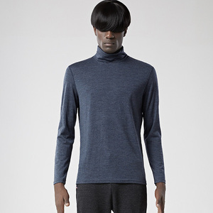 Maglietta Base Layer da Uomo in 100% Lana Merino a Maniche Lunghe, Stile Giapponese, Tinta Unita, Traspirante e Assorbente - Product Image 3