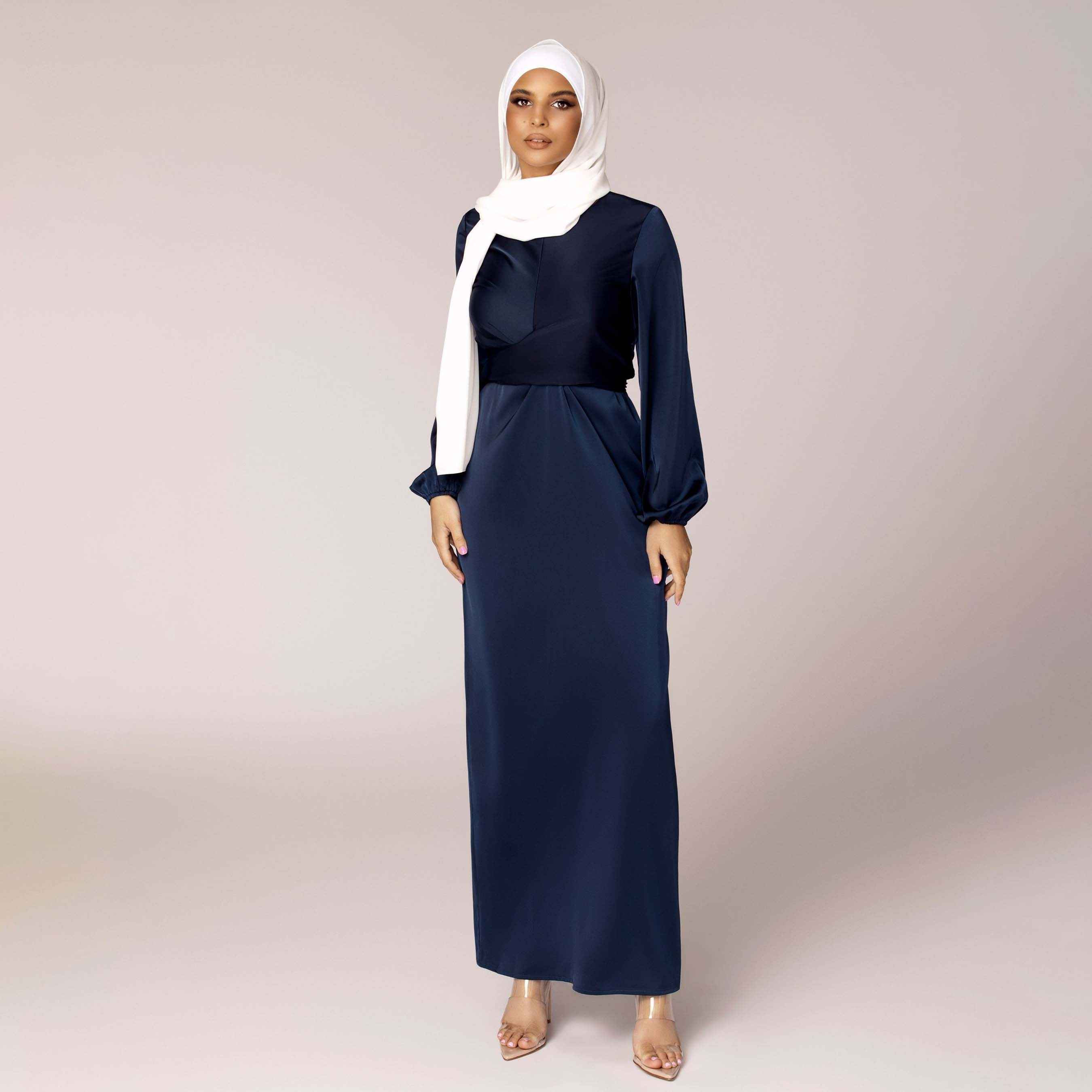 dress hijab satin
