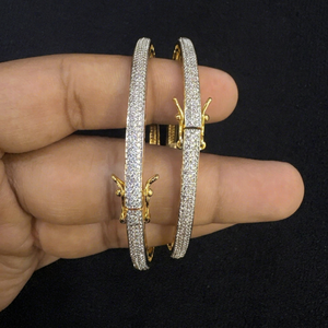 Modernas Pulseras de Cristal con Baño de Oro TISHYA DIAMOND, Aleación de Cobre, Joyería de Moda para Mujer, para Bodas y Eventos, Micro Pulseras - Product Image 1