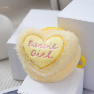 Monedero de Felpa con Forma de Corazón al por Mayor de Fábrica, Bolsa Pequeña para Guardar Lápiz Labial y Auriculares, Unisex, para Niños y Adultos, para Tarjetas Bancarias y Llaves - Product Image 1