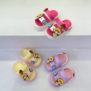 Nouvelle collection 2025 : Sandales de princesse pour filles avec nœud, sabots d'été pour enfants, pantoufles inspirées des dessins animés, vente en gros - Product Image 1