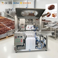 Machine à enrober le chocolat en acier inoxydable 304, résistante à la corrosion, facile à démonter, nettoyage simple par rinçage